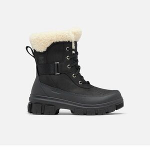 Sorel Tivoli V Parc Black and Cream Winter Boots